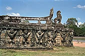 Angkor Thom - Terrace of the Elephants, high reliefs of garudas.